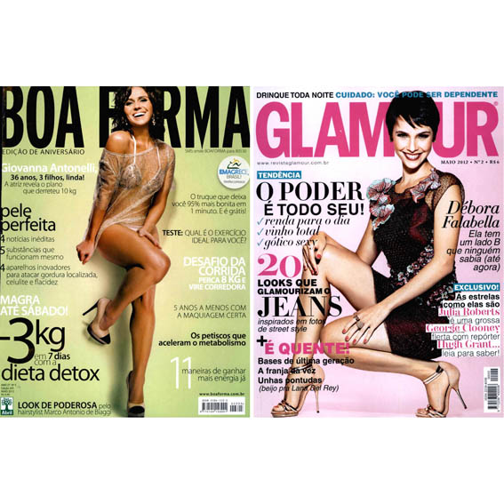 Duas mulheres lindas, duas capas idem