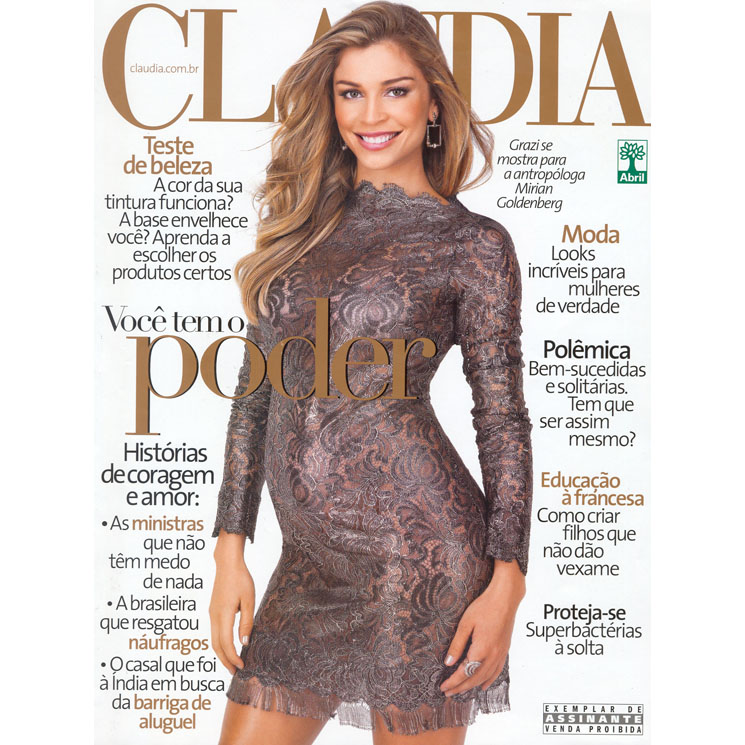 Grazi: grávida, alegre e linda como sempre