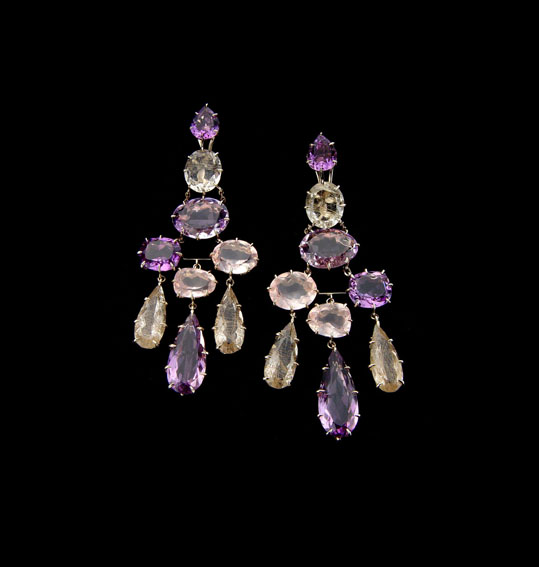 Spring - amethyst earrings