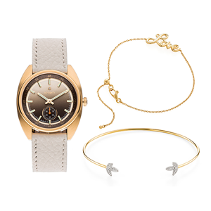 Chic mix de relógios e pulseiras