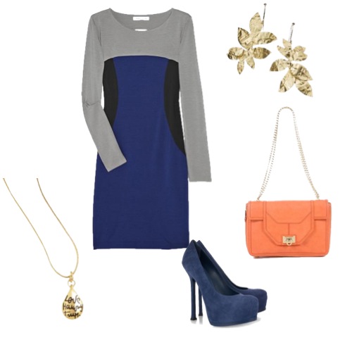 Look vestidos Vestido Jonathan Saunders, scarpins Yves Saint Laurent, bolsa Nay, brincos Grupo Corpo e pendente DVF